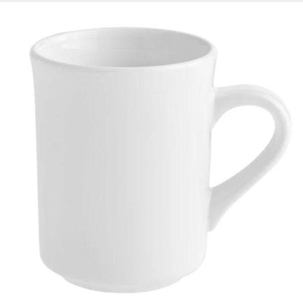 Solid White Coffee Cup