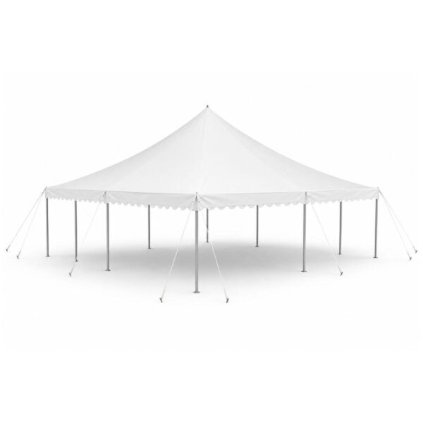 30'x30'x7' Classic White Pole Tent