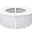 28' Round White Bar - 4 Piece Set