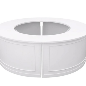 28' Round White Bar - 4 Piece Set