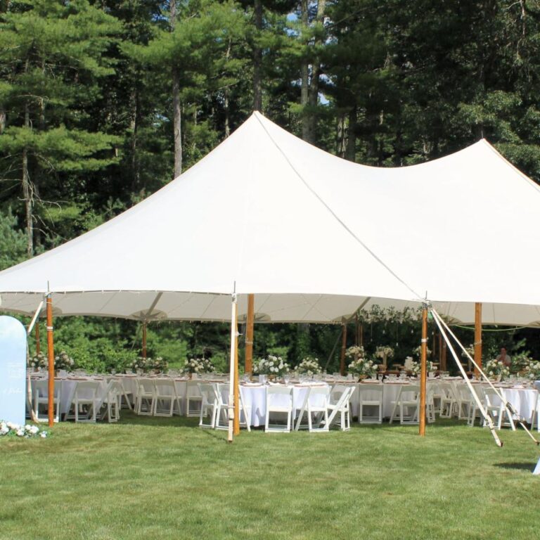 Sailcloth tent rental