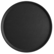 18" Black Round Serving Tray