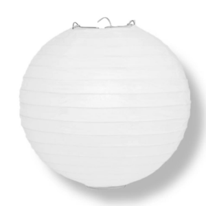 10" White Paper Lantern