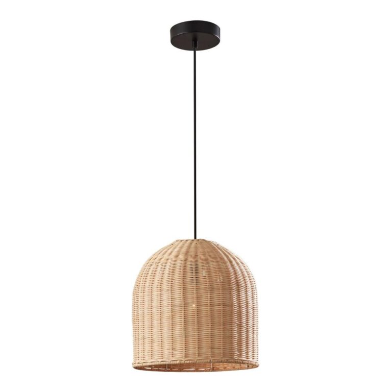 Woven pendant light