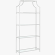 White Glass Shelving Barback
