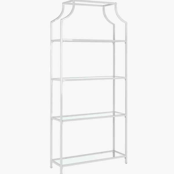 White Glass Shelving Barback